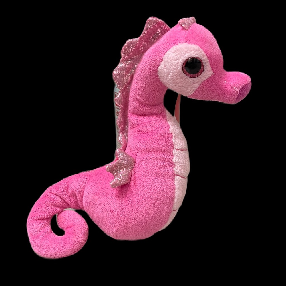 Majestic the Seahorse by Ty Beanie Boos Small 7" Stuffed Plush Glitter Eyes 2014